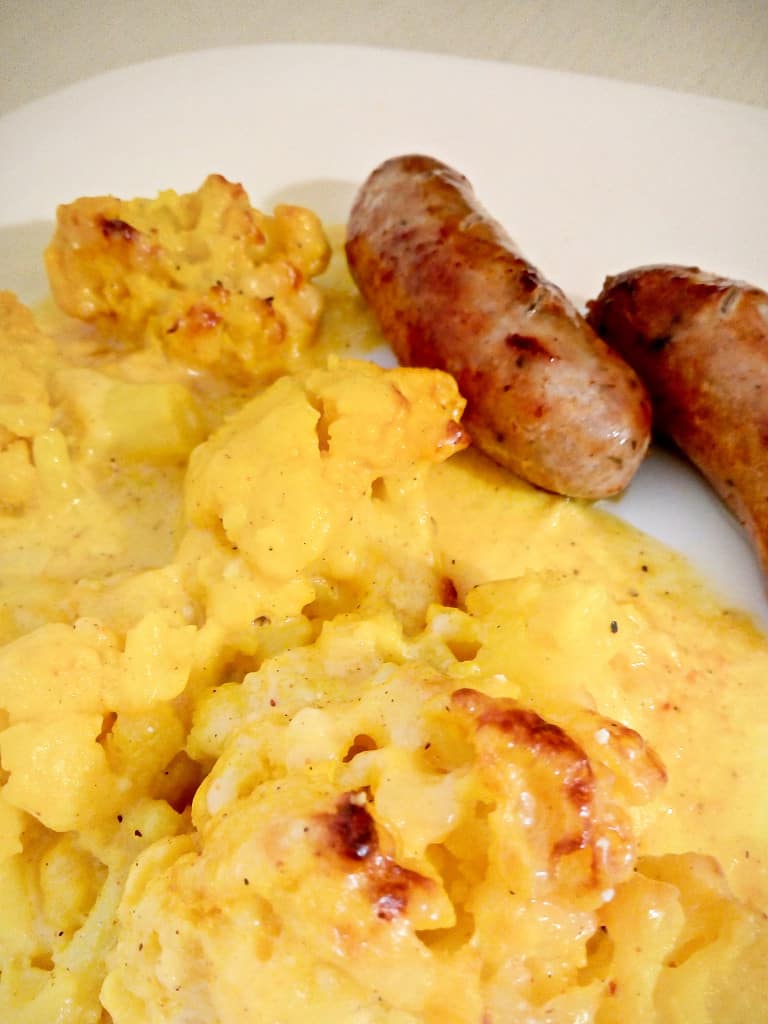 low carb keto cauliflower cheese
