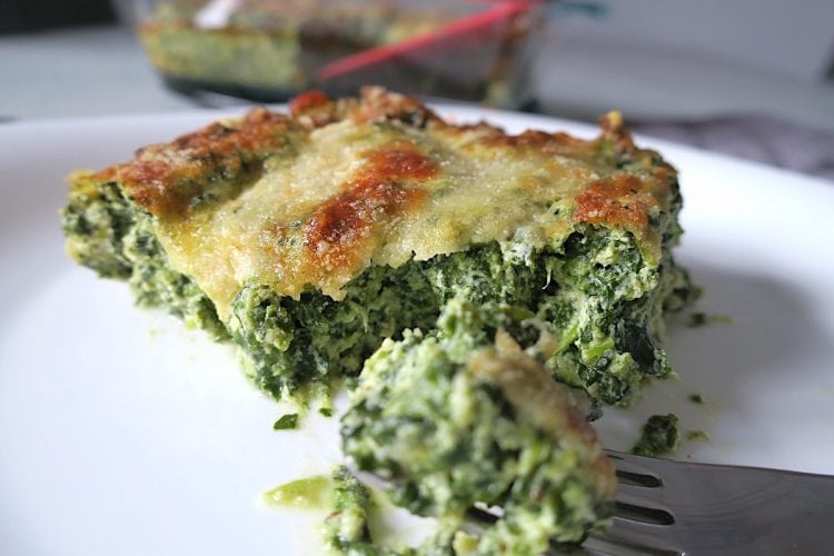 Low Carb Spinach and Ricotta Bake
