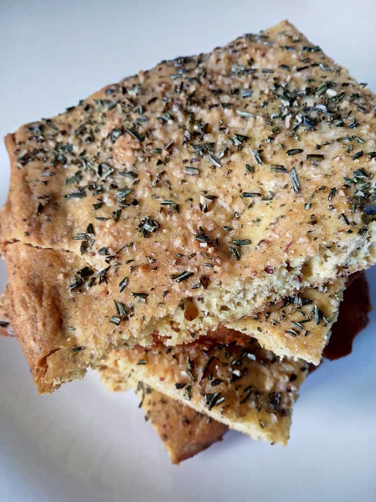 low carb rosemary focaccia bread
