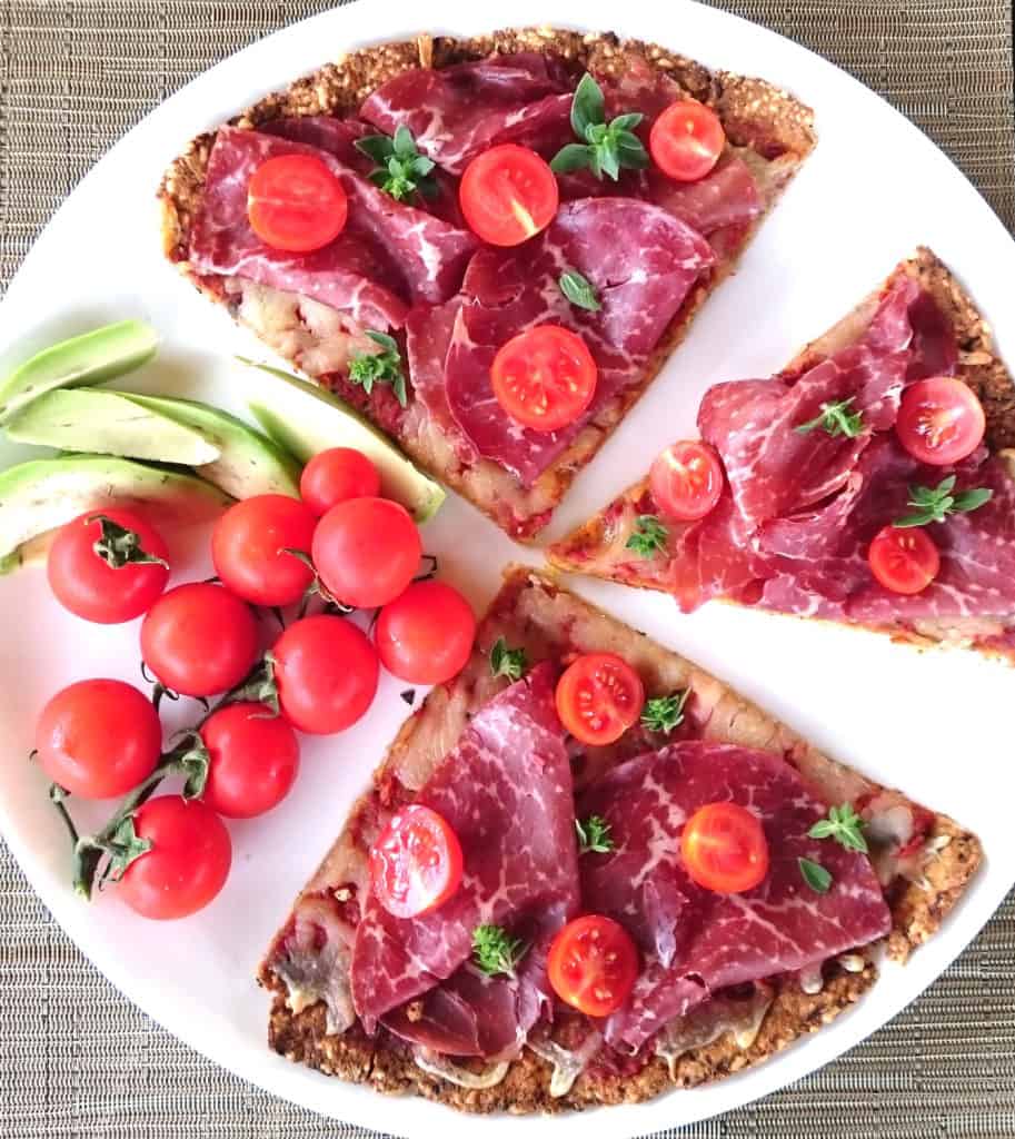 low carb keto zucchizza - queenketo pizza