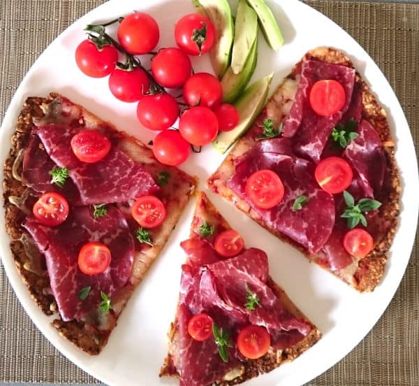 low carb keto zucchizza - queenketo pizza