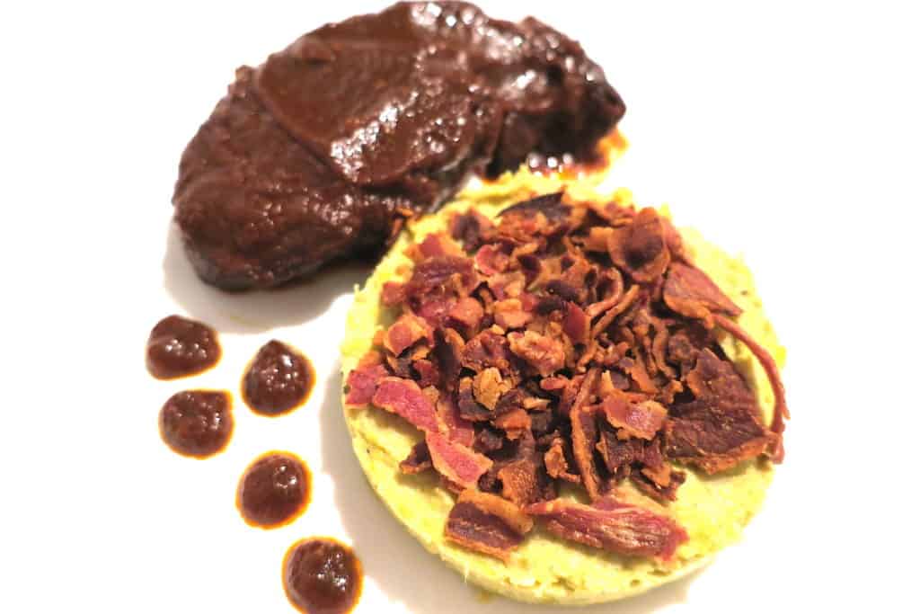 keto beef shin with creamed brussels sprouts