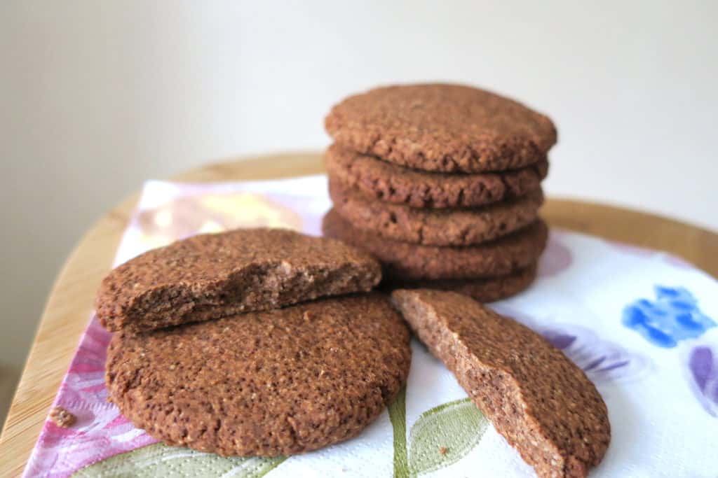 easy keto chocolate almond protein cookies