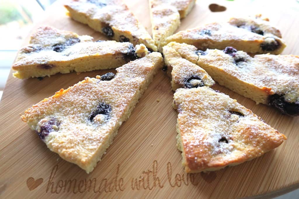 Sugar Free Lemon & Blueberry Double Baked Cookies