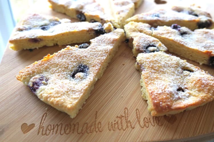 Sugar Free Lemon & Blueberry Double Baked Cookies