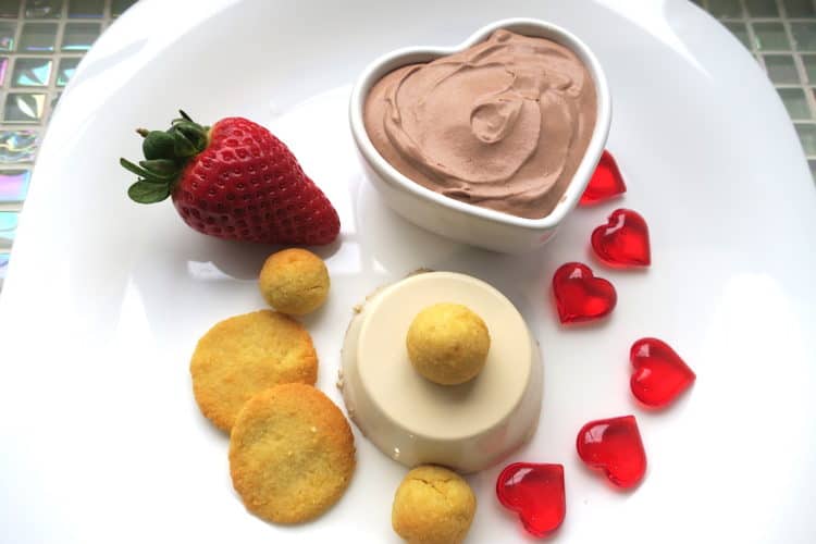 Keto Love Trio: Coffee Panna Cotta, Almond Bon-Bons, Chocolate Mousse