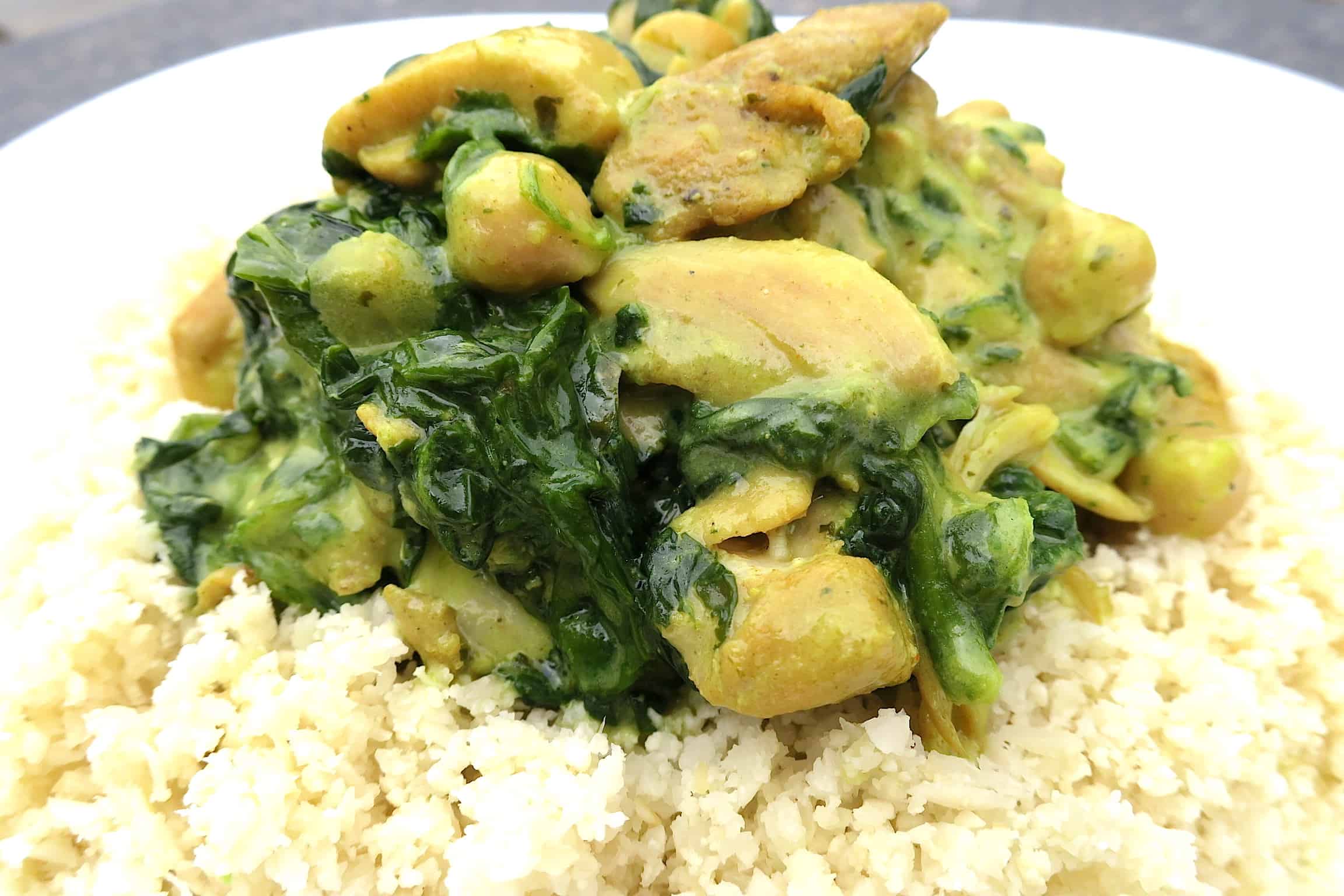 keto low carb green thai chicken curry