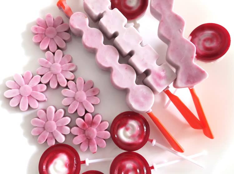 sugar free raspberry coconut ice lollies