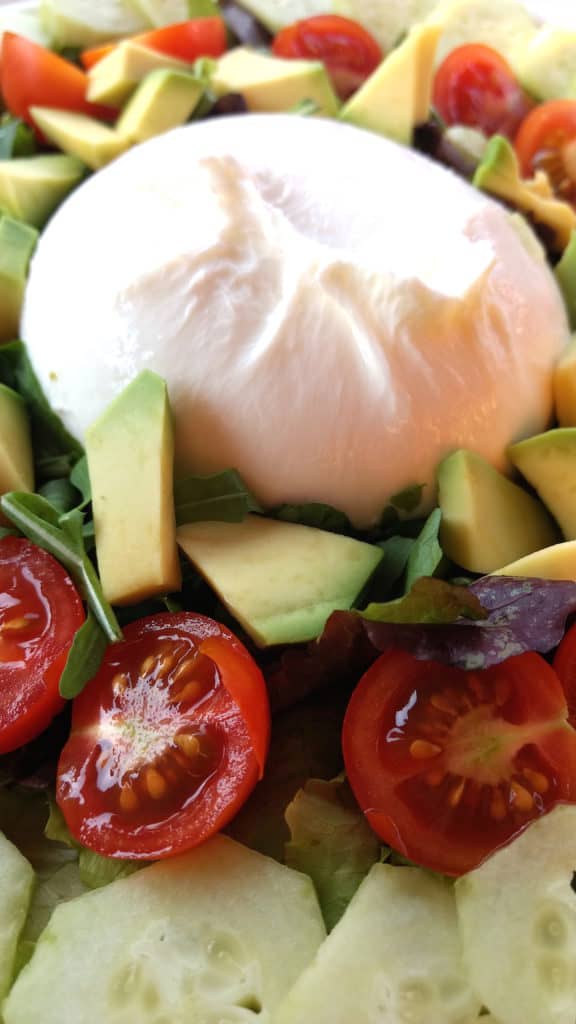 keto low carb italian-style burrata salad