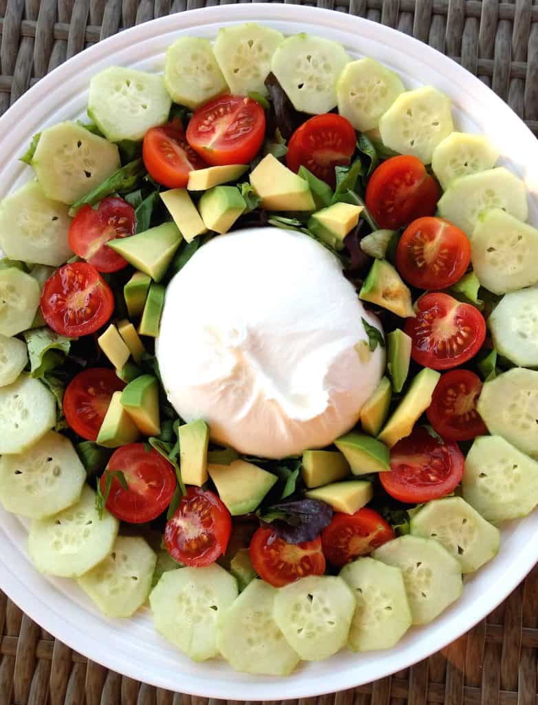 keto low carb italian-style burrata salad