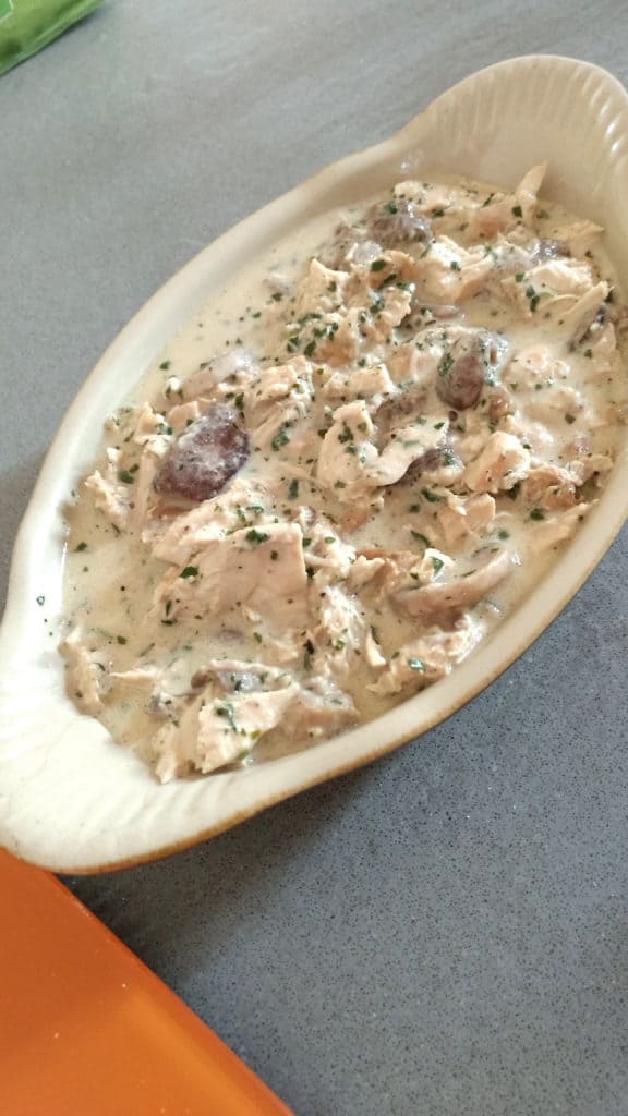 keto low carb chicken & mushroom pie