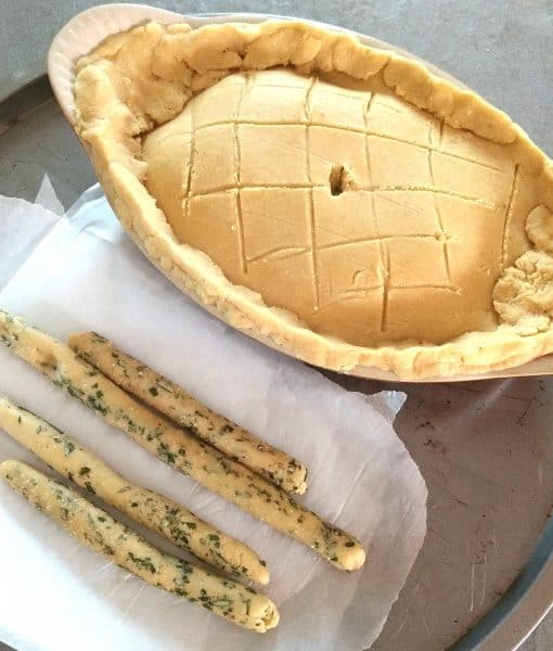 keto low carb chicken & mushroom pie