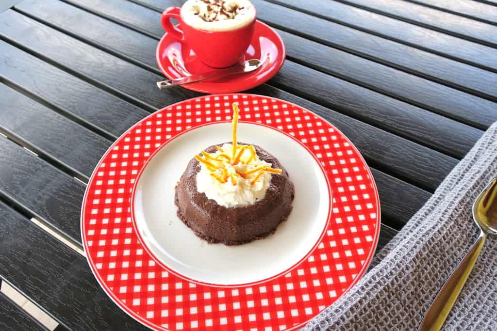 sugar free keto chocolate orange baked custard