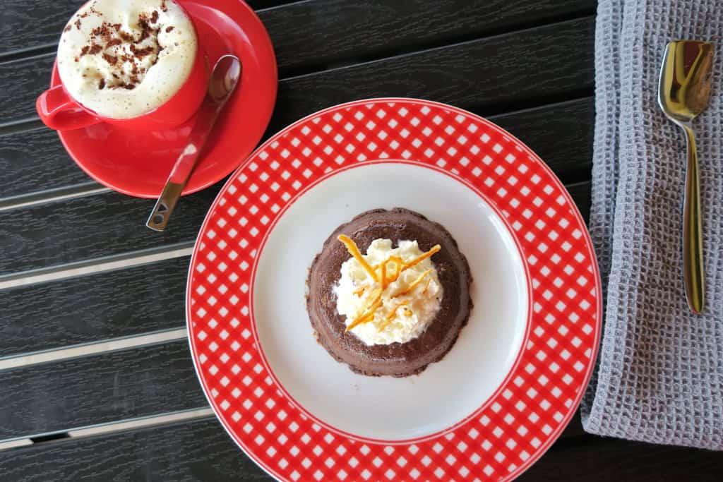 sugar free keto chocolate orange baked custard