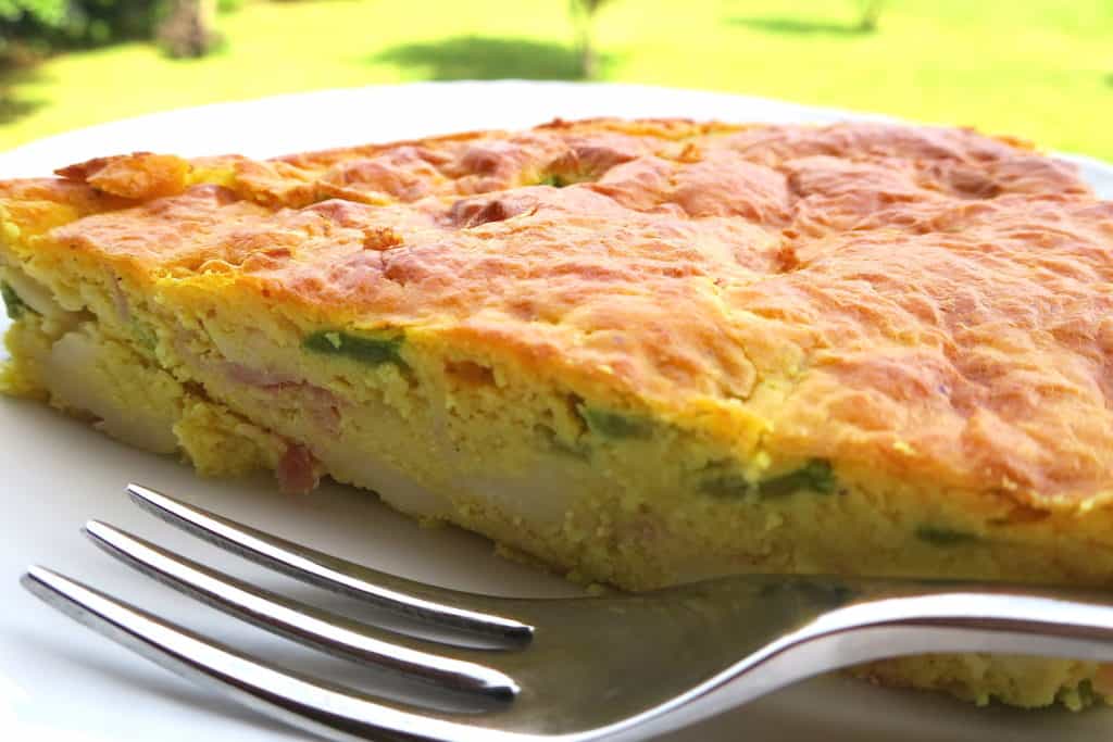 Keto Low Carb Prosciutto, Cheese & Zucchini Quiche