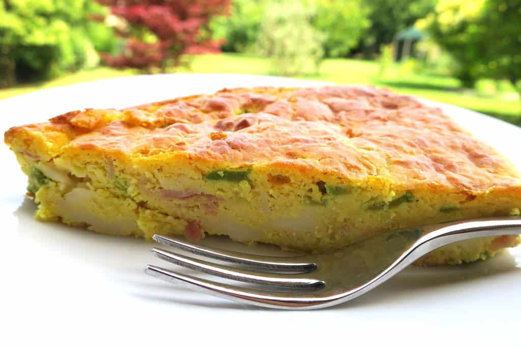 Keto Low Carb Prosciutto, Cheese & Zucchini Quiche