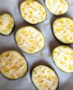 Easy Low Carb Roasted Eggplant Mini Pizzas