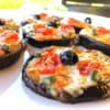 Easy Low Carb Roasted Eggplant Mini Pizzas