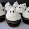 keto sugar free halloween ghost cupcakes