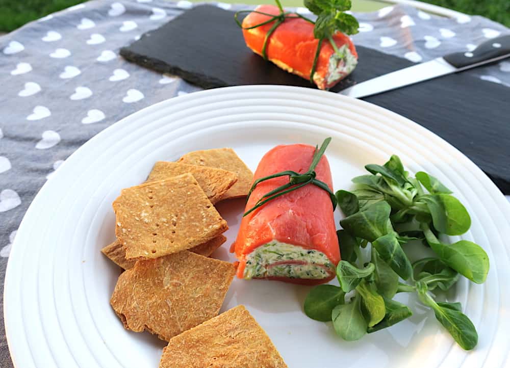 Low Carb Low Calorie Wild Salmon Roll