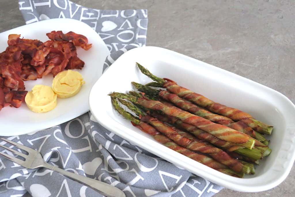 Zero-Carb Bacon-Wrapped Asparagus & Orange Butter