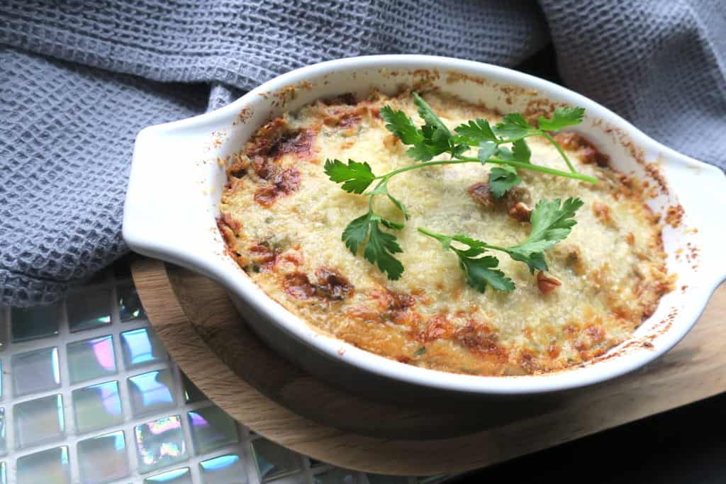Low Carb Mushroom & Gorgonzola Lasagna