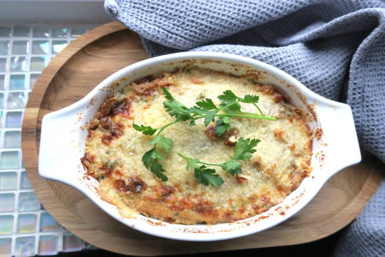 Low Carb Mushroom & Gorgonzola Lasagna