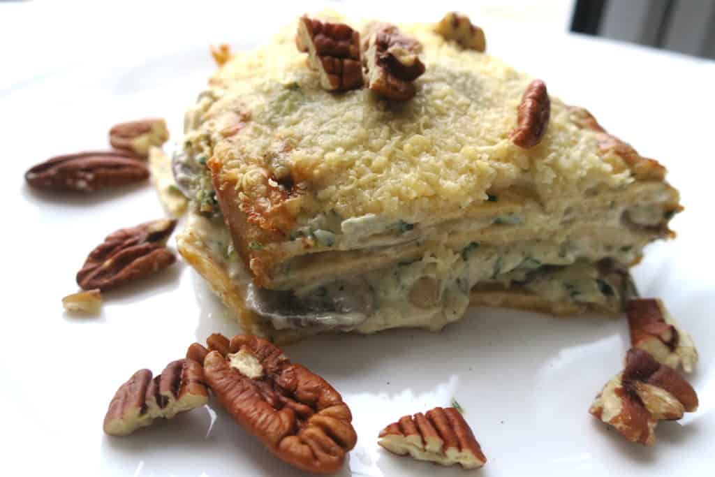 Low Carb Mushroom & Gorgonzola Lasagna