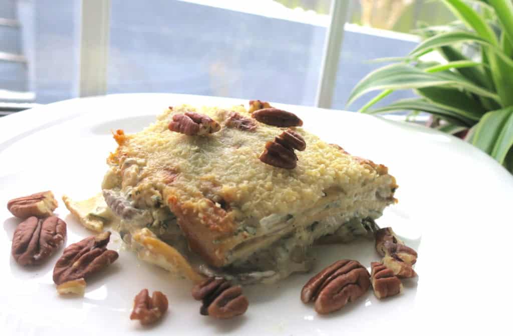 Low Carb Mushroom & Gorgonzola Lasagna