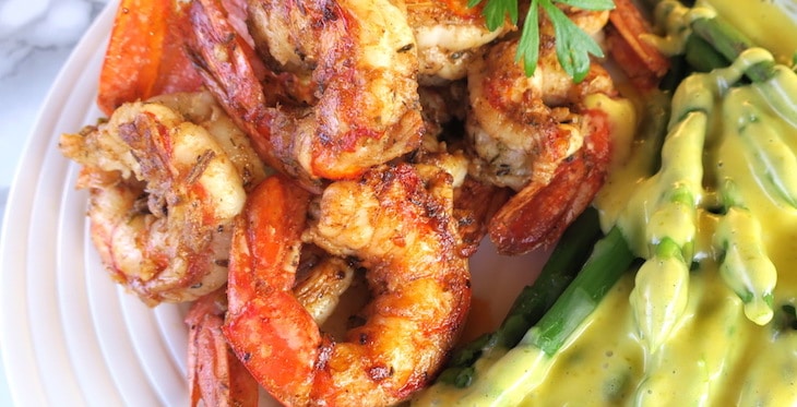 Low Carb Cricket Cajun Argentine Prawns