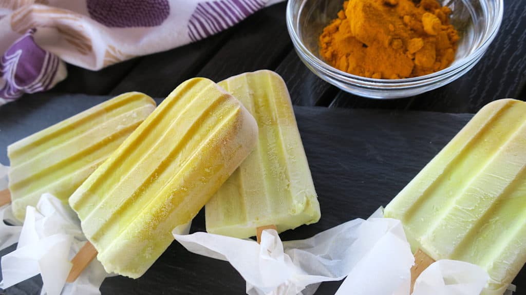Keto Sugar Free Golden Milk Ice Cream Lollies