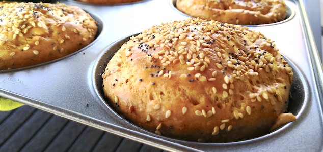 Keto Low-Carb High-Fibre Burger Bread Buns