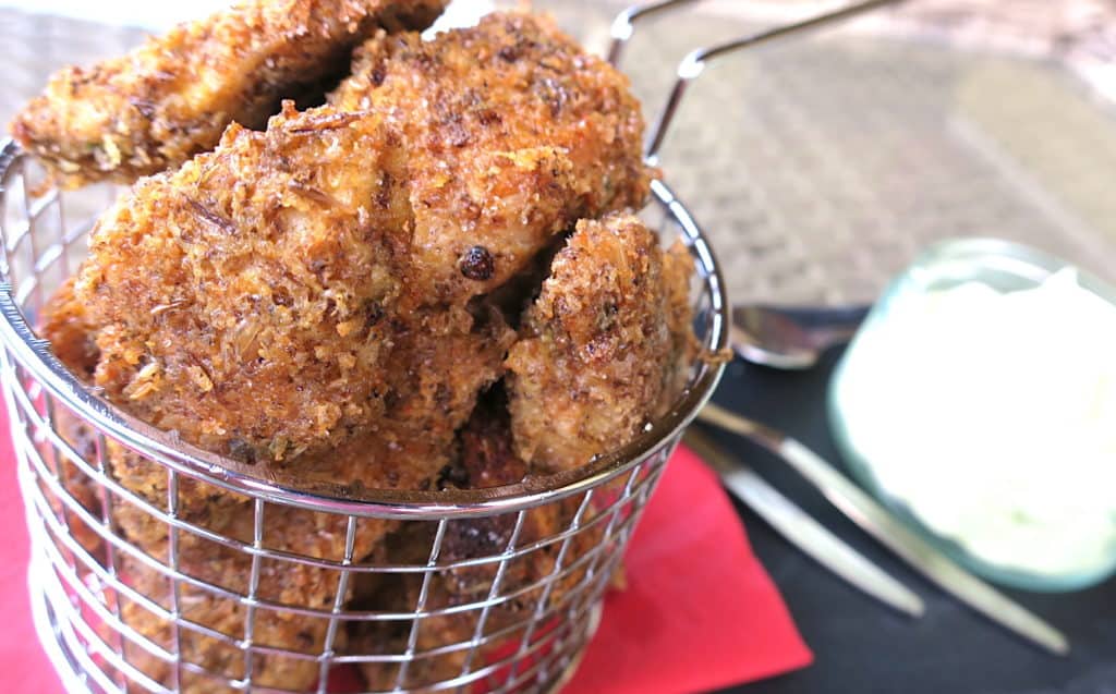 Crunchy Cricket Chicken Nuggets & Avocado Mayo