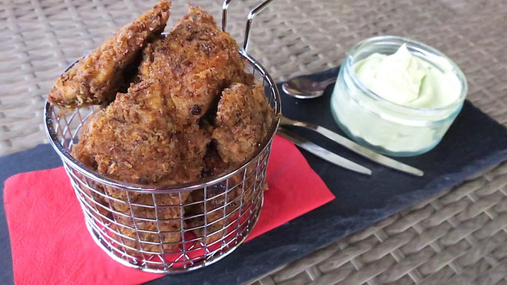 Crunchy Cricket Chicken Nuggets & Avocado Mayo