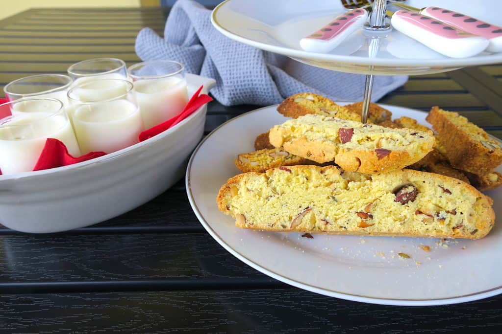 Keto Lemon Posset with Italian Cantucci Biscotti
