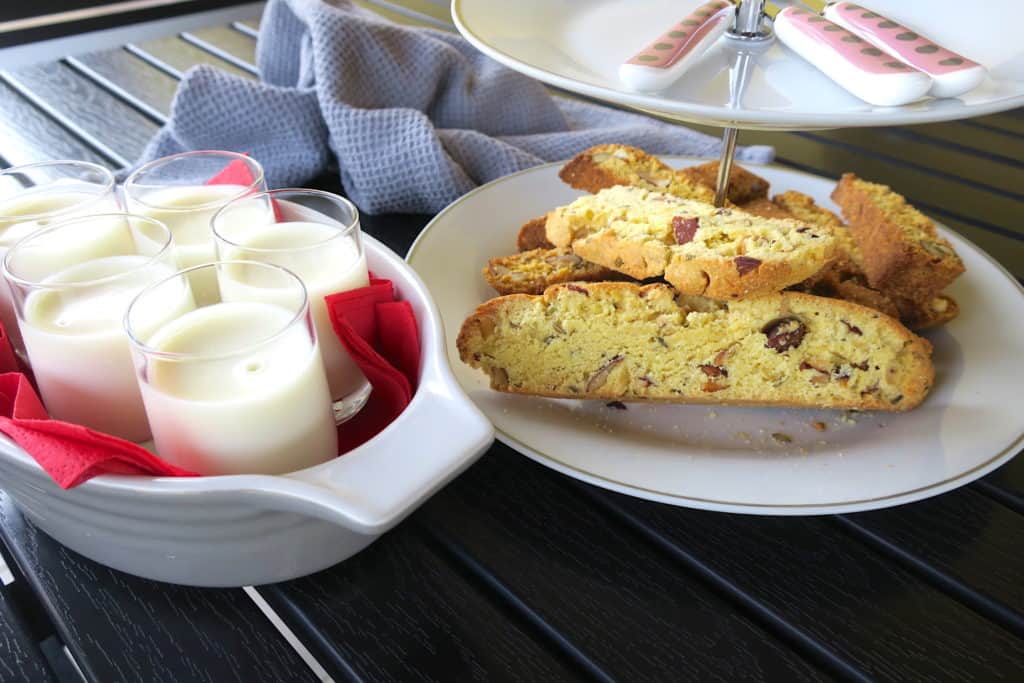 Keto Lemon Posset with Italian Cantucci Biscotti