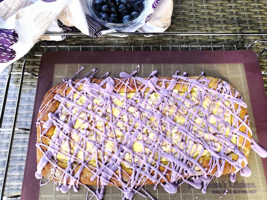 Keto Low Carb Blueberry Vanilla Cheese Danish