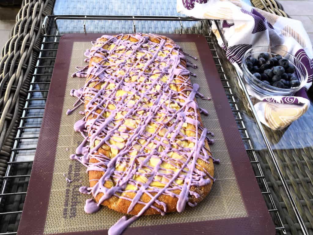 Keto Low Carb Blueberry Vanilla Cheese Danish