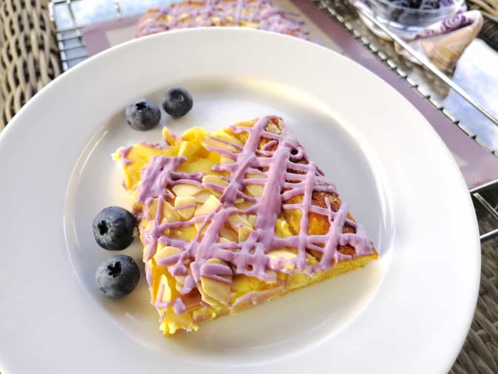 Keto Low Carb Blueberry Vanilla Cheese Danish