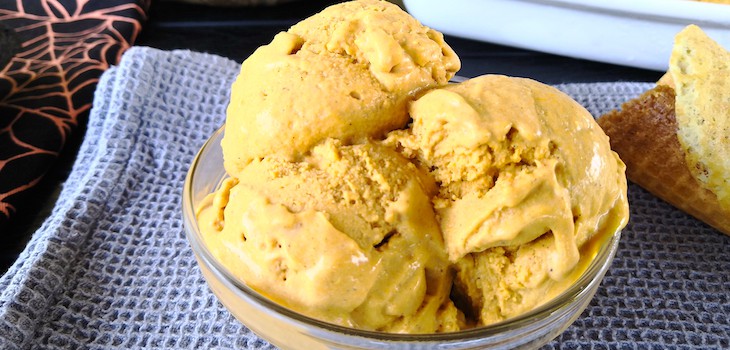 Keto Sugar Free Pumpkin Pie Spice Ice Cream