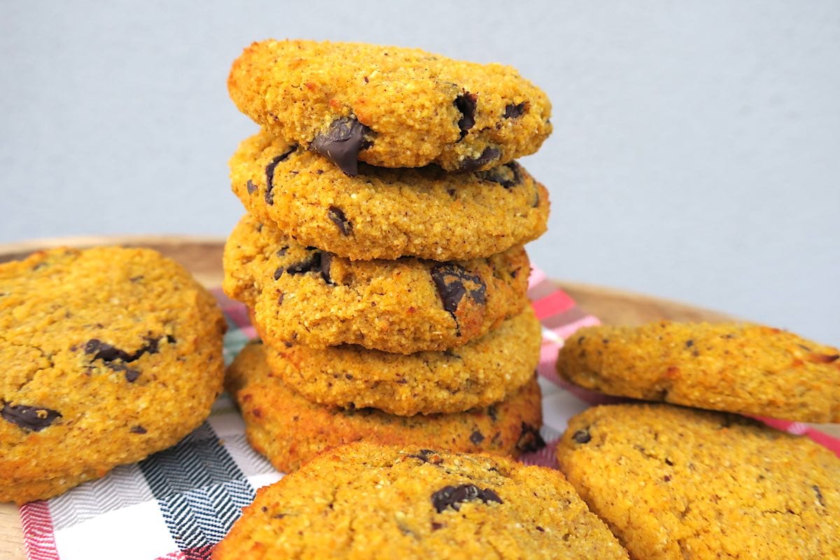 Sugar Free & Keto Pumpkin Chocolate Chip Cookies