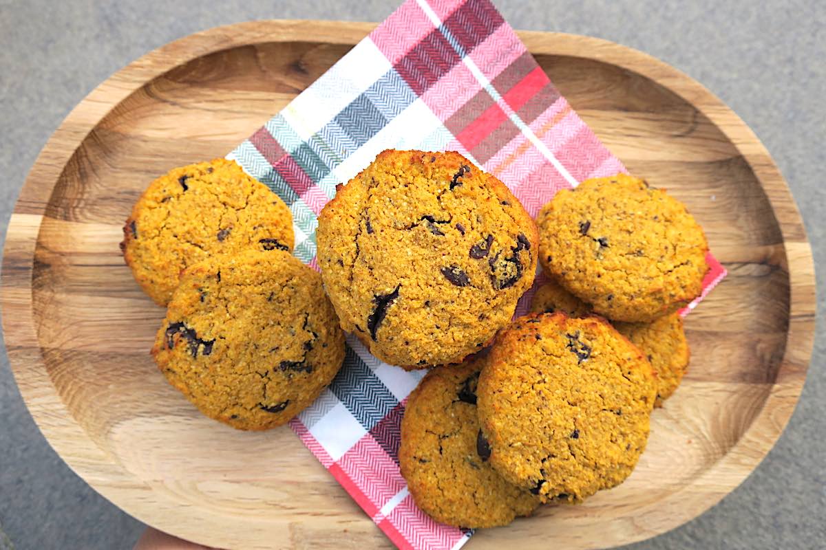 Sugar Free & Keto Pumpkin Chocolate Chip Cookies