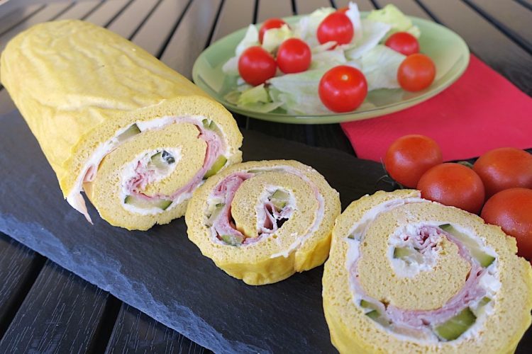 Italian Style Low Carb Savoury Swiss Roll