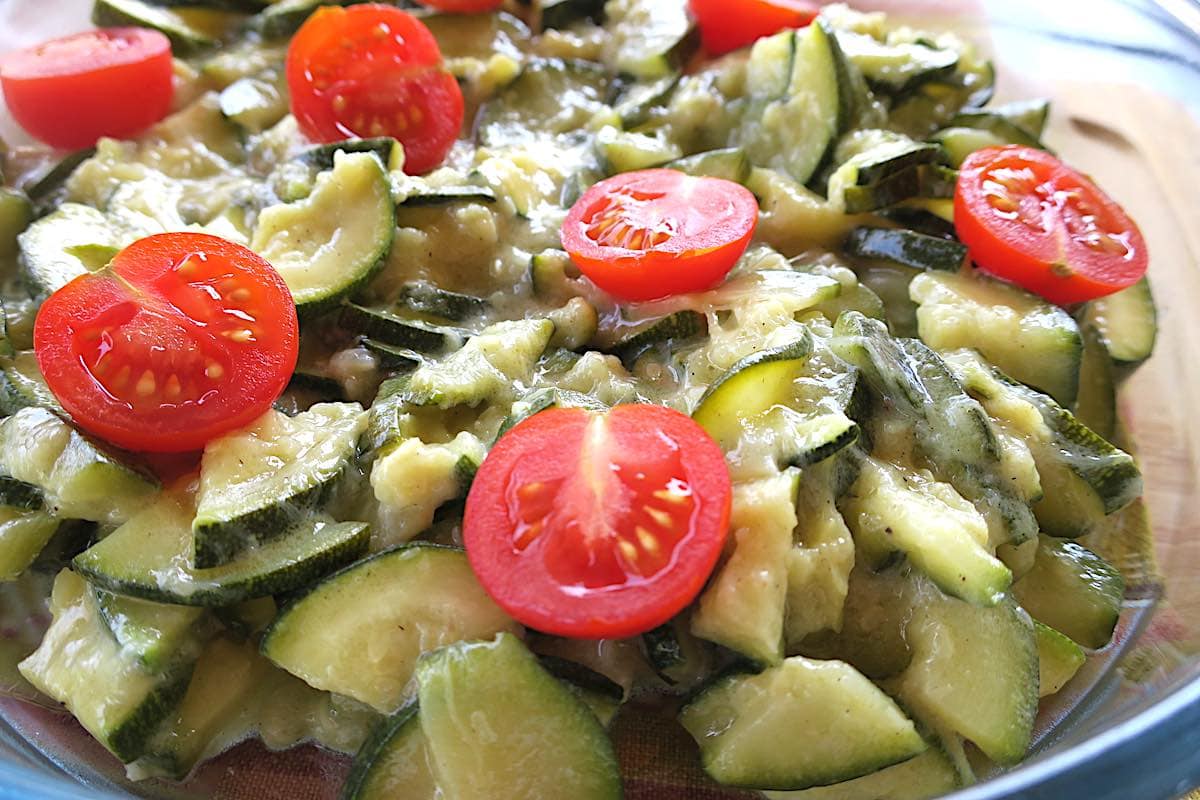 Low Carb Zucchini with Lime & Coconut Cream