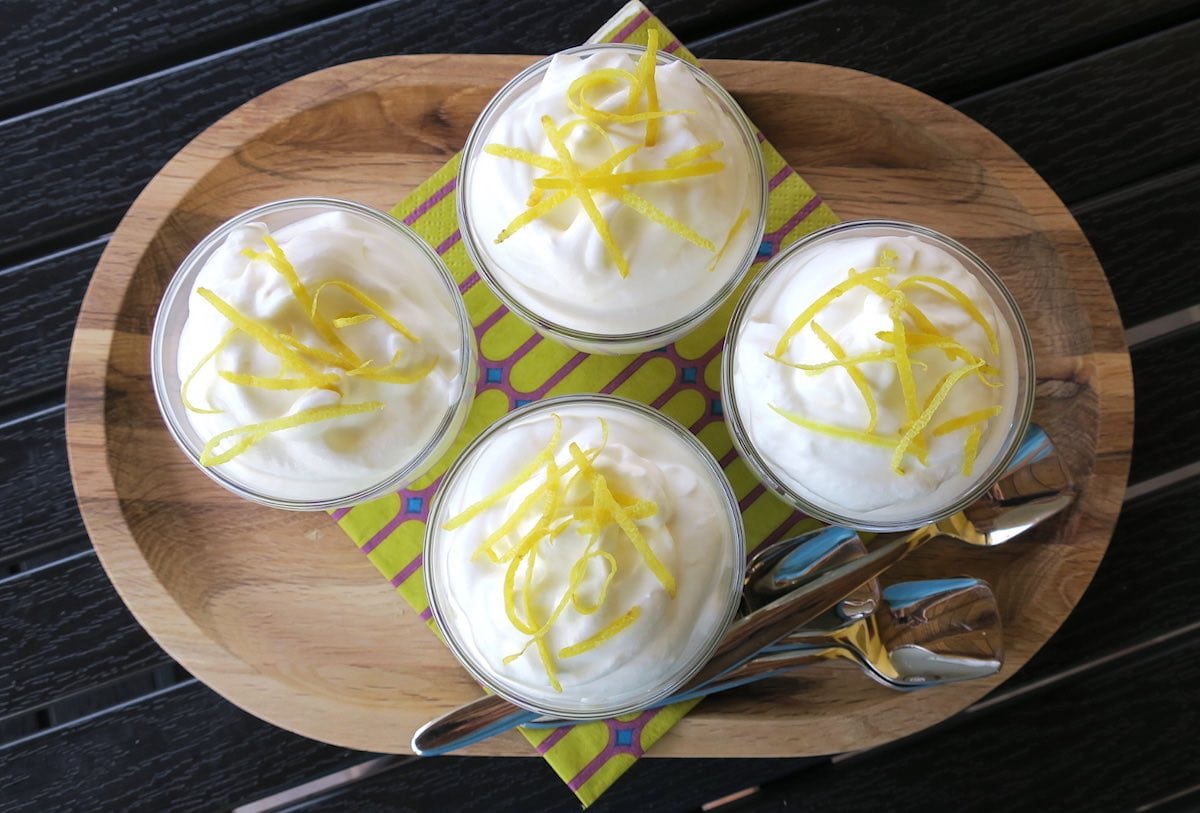 Sugar Free Lemon & Prosecco Syllabub