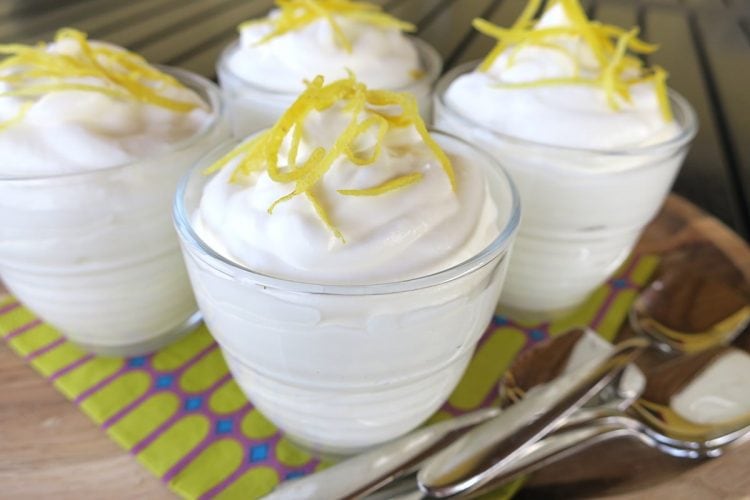 Sugar Free Lemon & Prosecco Syllabub