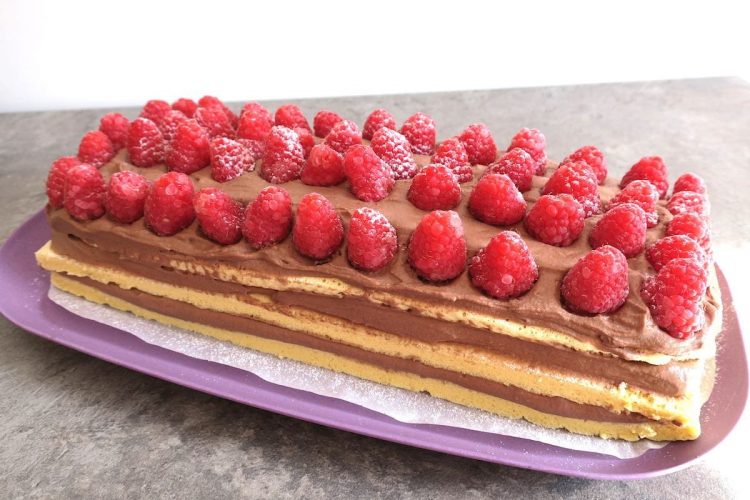 Low Carb Raspberry & Nutella Birthday Cake
