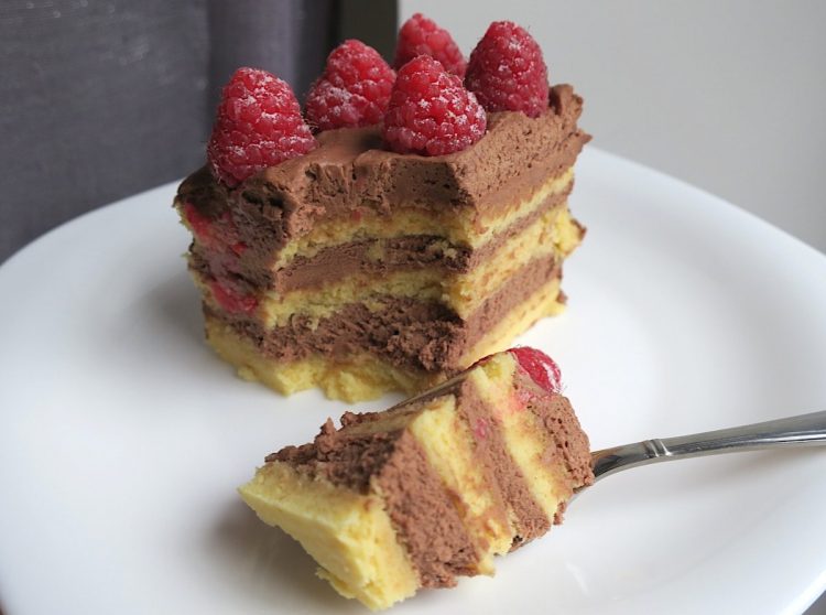 Low Carb Raspberry & Nutella Birthday Cake