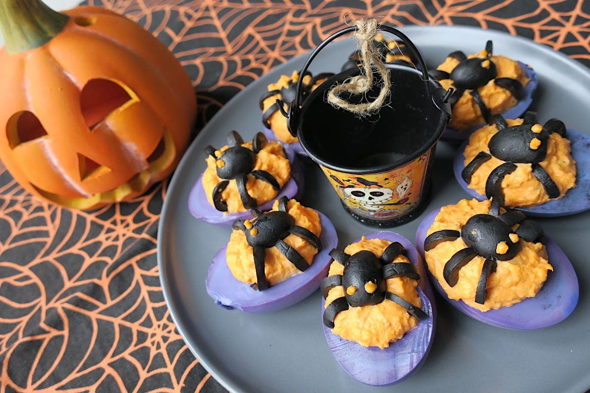 Low Carb Roasted Pumpkin Deviled Eggs