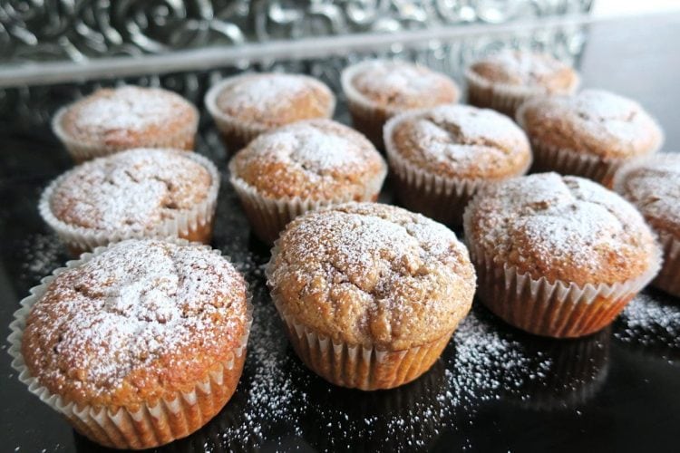 Low Carb Nashi Pear, Almond & Cinnamon Muffins